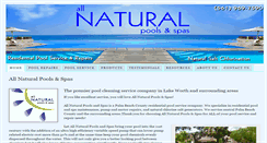 Desktop Screenshot of allnaturalpools-spas.com
